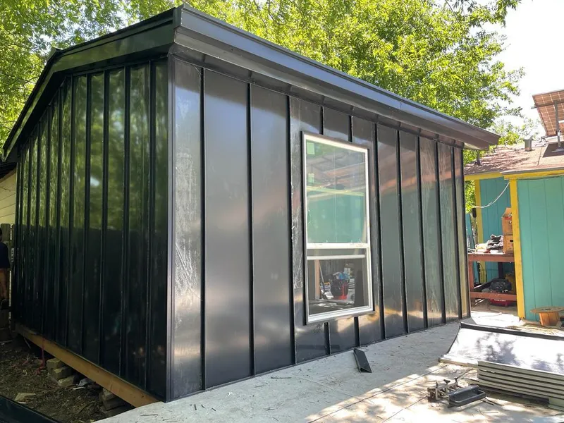 Black standing seam metal wall panels for Roof Inspection in Cherry Valley