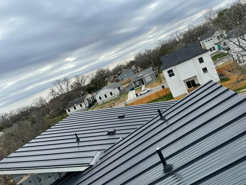 Standing seam metal roof panels with vents for Skylight Repair in Cherry Valley